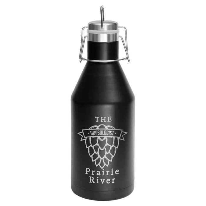 Polar Camel 64 oz. Black Vacuum Insulated Growler