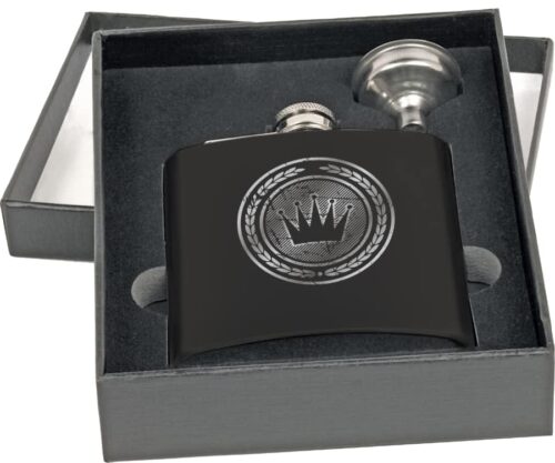 Matte Black Flask Set